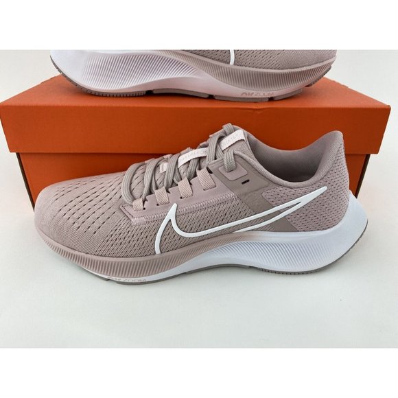 Nike Air Zoom Pegasus 38 Champagne Pink Women's Running Shoes White - Picture 4 of 12